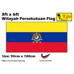 7854 90cm X 180cm Wilayah Persekutuan Flag